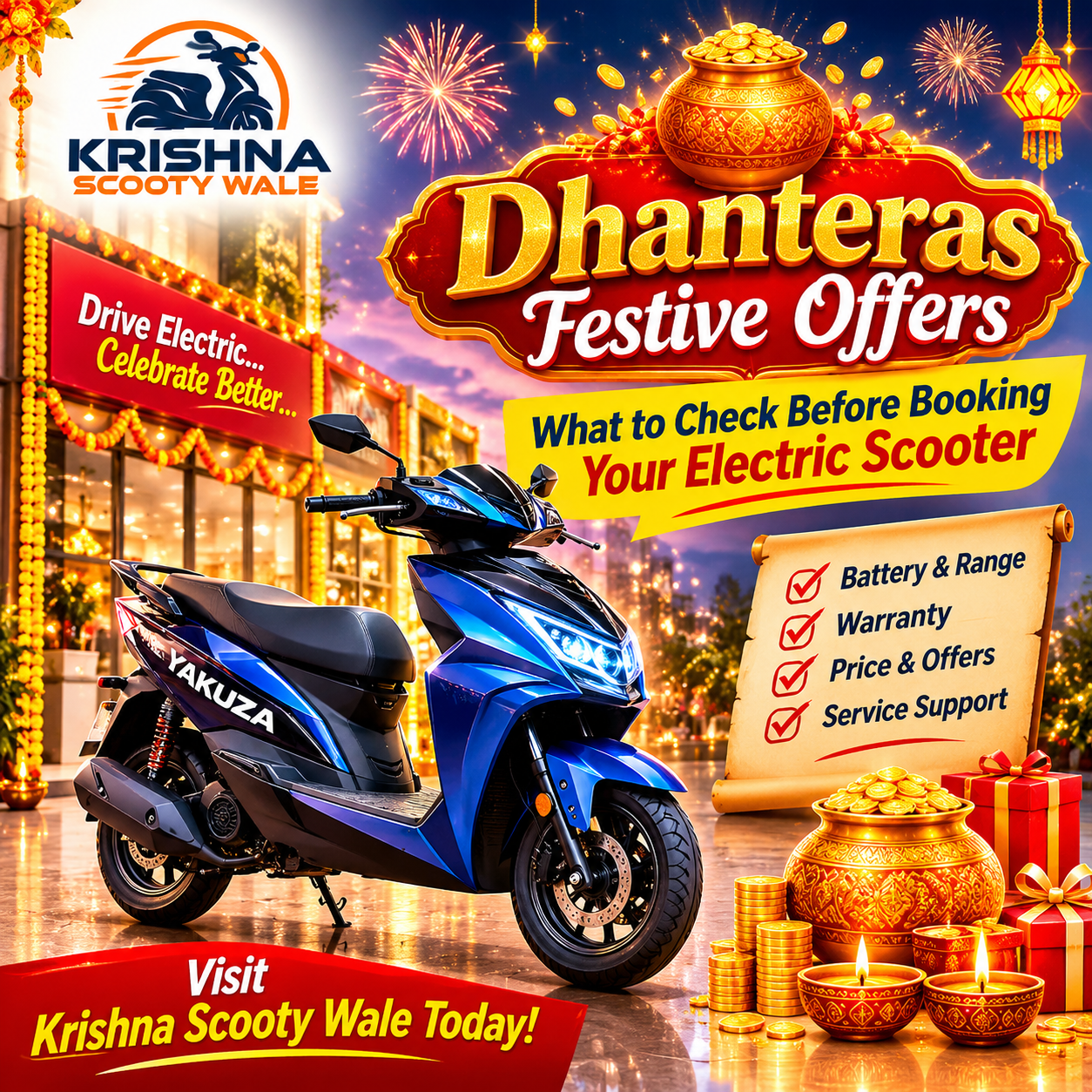 Dhanteras Festive Offers: What to Check Before Booking Your Electric Scooter